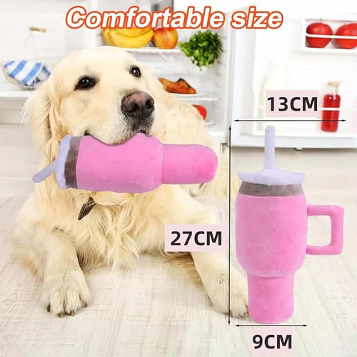 Cute Beverage Mug Shaped Dog Chew Toy