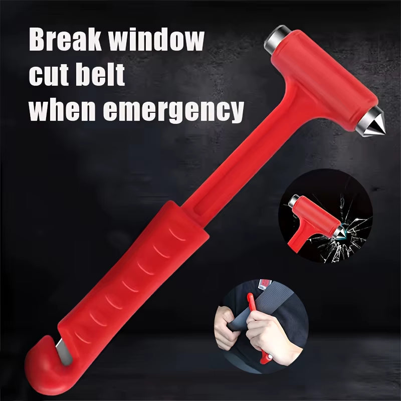 Steel Car Emergency Hammer with Belt Cutter