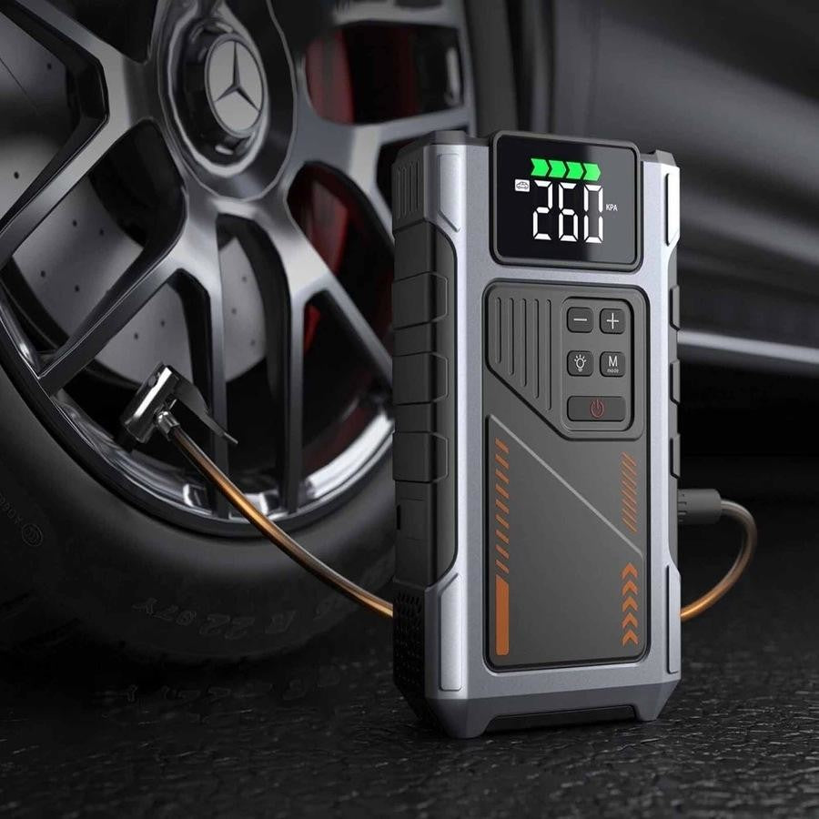 Portable Car Jump Starter with Air Compressor