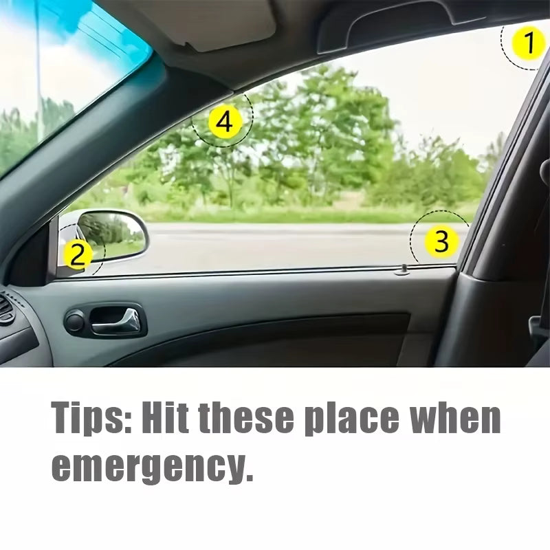 Steel Car Emergency Hammer with Belt Cutter