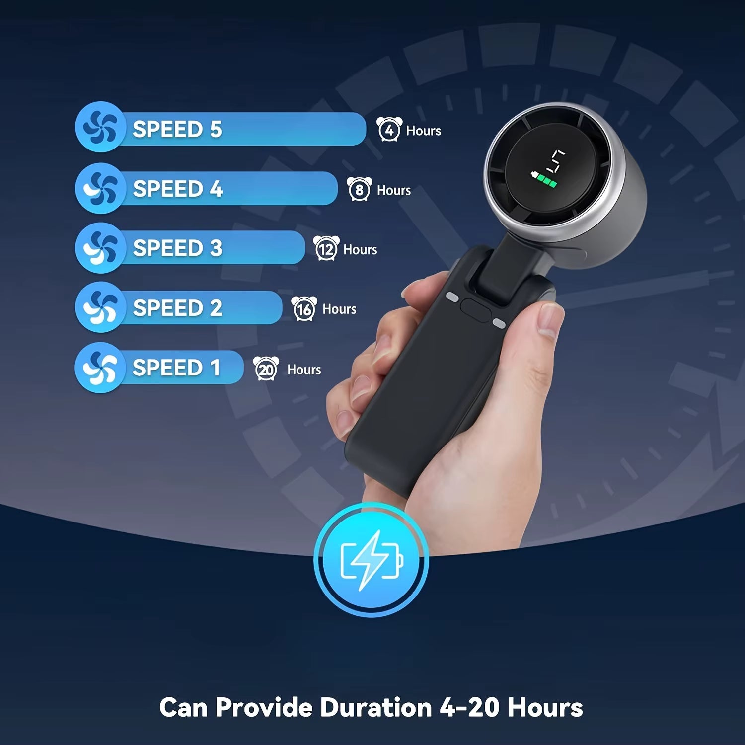 Rechargeable Handheld Portable Fan