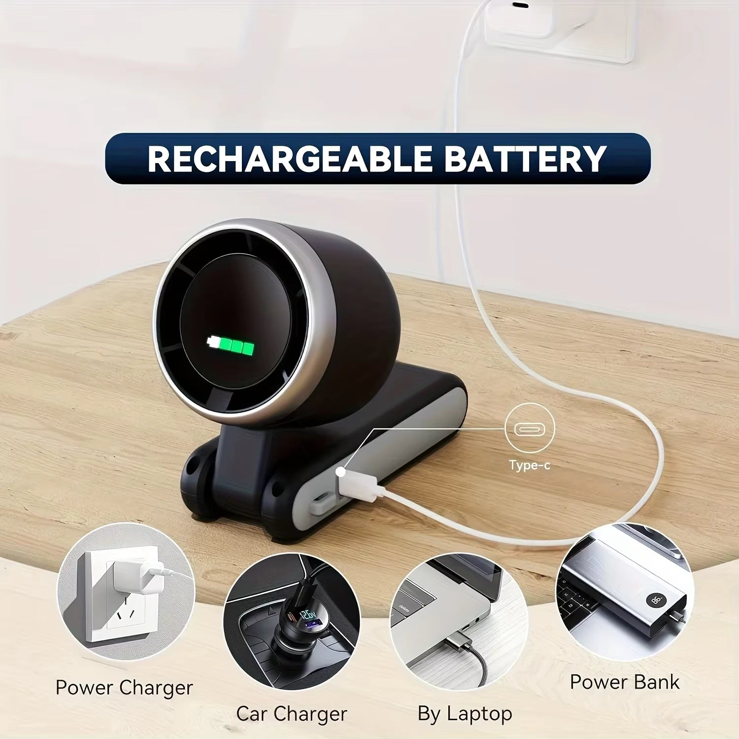 Rechargeable Handheld Portable Fan