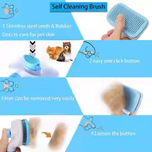 Dog Hair Remover Brush - Professional Grooming Comb for Long Hair Pets
